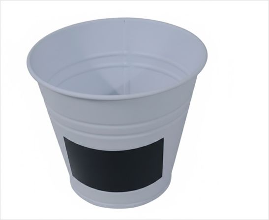 METAL POT WITH HOOKVASO IN METALLO CON GANCIO