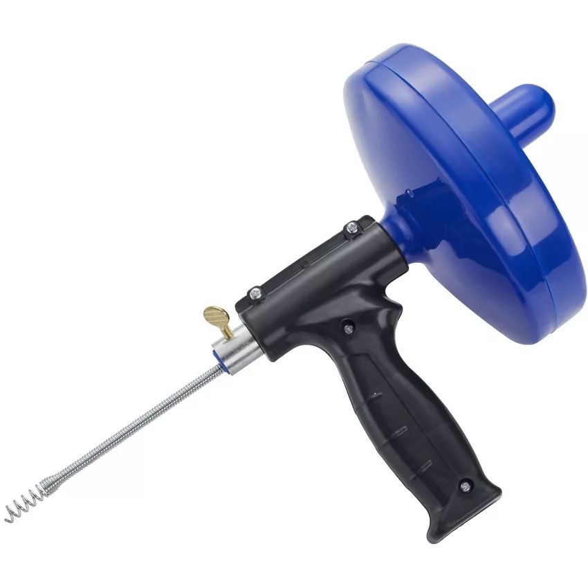 Flexible Drain Unblocker Rod Pistol Grip Rotating Handle