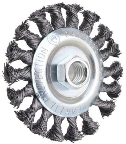 Twist Knotted Stainless Steel Wire Polishing Disc Wire Wheel Brush Wire Brush