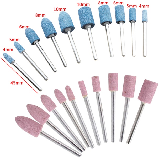 1/8 Shank Abrasive Mounted Stone Set