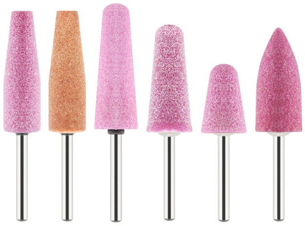 Pink Electric Grinding Accessories Polishing Head Wheel Tool Abrasive Mounted Stone Points