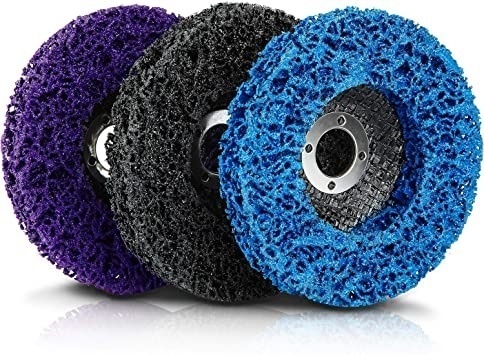 Blue/Black/Purple Clean and Strip Disc Stripping Wheel for Paint Rust Welds Oxidation Removal