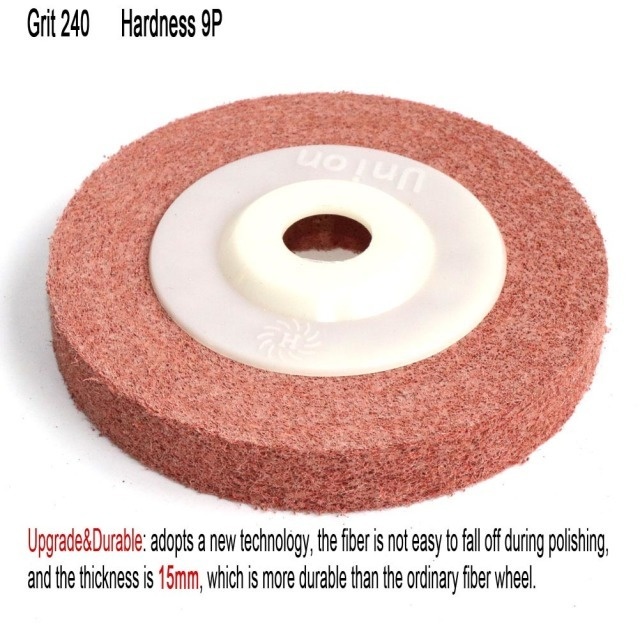 4" Nylon Fiber Polishing Wheel Non woven Abrasive disc 100*16 Grinding Polishing Wheel for Metal Ceramics Marble Wood Craft