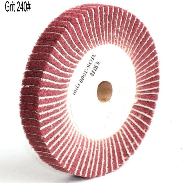 Non-woven Scouring Pad 4"/5"/6"/8"/10"/12" Grinding Wheel Flap Mop Polishing Wheel Nylon Fiber Disc 20mm Bore 1" thickness