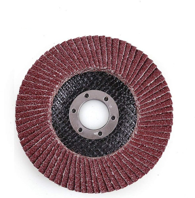 Abrasive flap discs 4.5 inch fiberglass backing aluminum oxide grinding flap disc