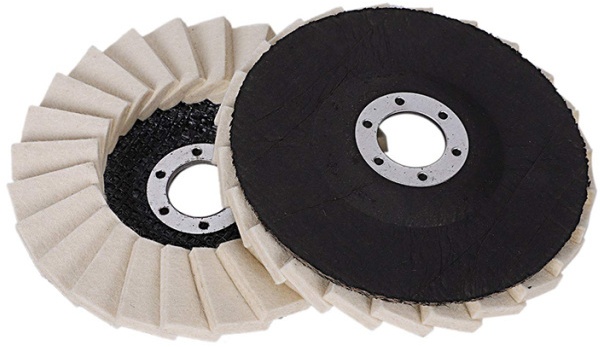 Wool felt polishing flap disc wool grinding pad polishing pad buffing wheel for glass and mirror
