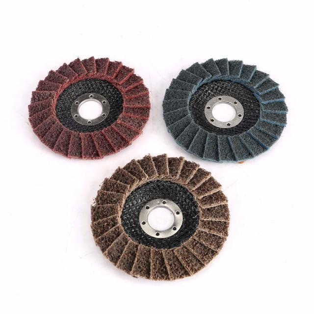 Non-Woven Fabric polishing Wheel, Sanding Grinding Flap Discs,Surface Conditioning Grinding, Sanding