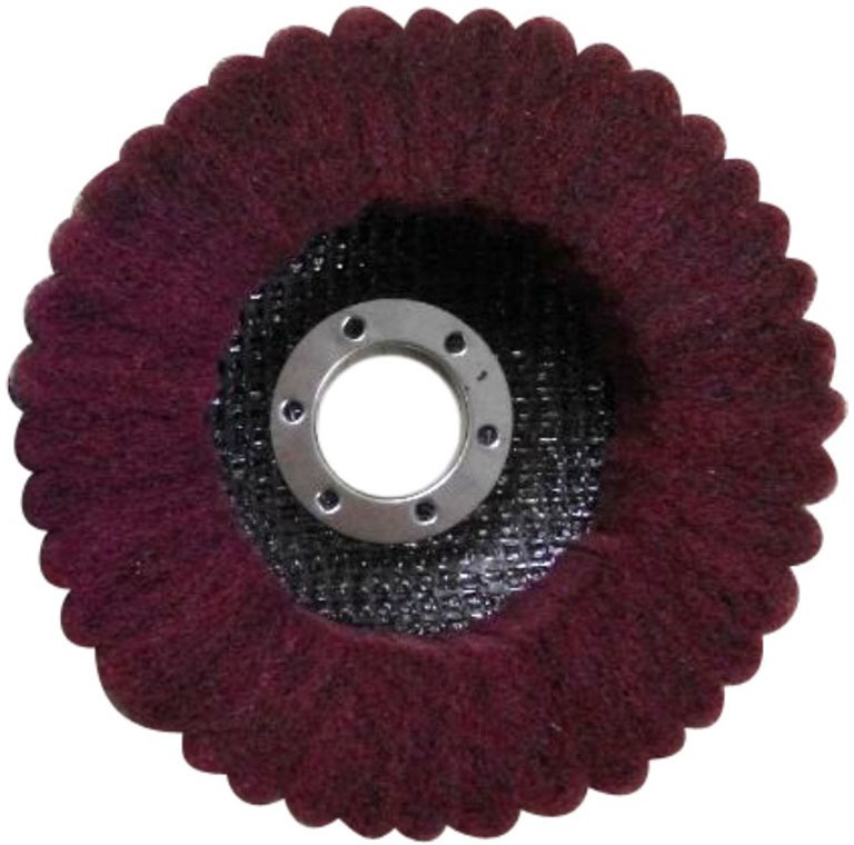 Coarse grind Non-woven flap wheels felt polishing disc