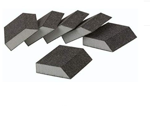 Bevel edge Low/medium/high/Super high density wet or dry sanding sponge block for Drywall and Metal Rust Removal