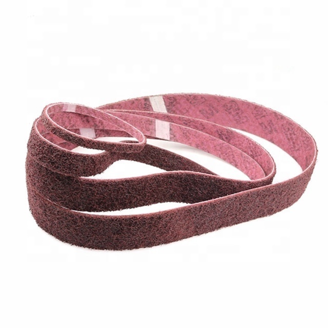 Abrasive Tools Non woven Sanding Belt with Cloth Backing Nylon Sanding Belt with Cloth Backing for Grinding Metal Stainless Steel Belt with Cloth Backing Sand