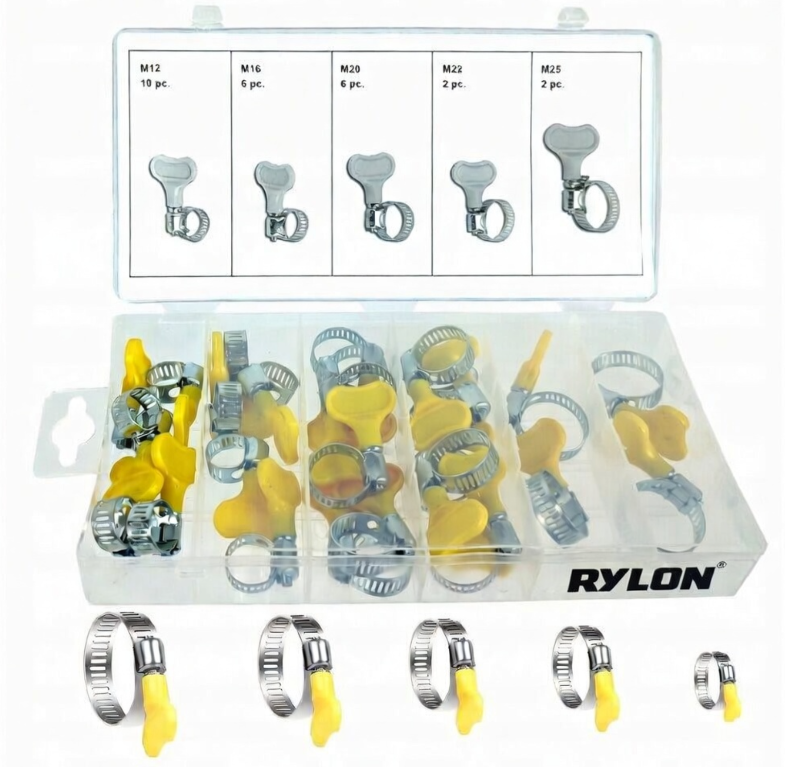 Hose Clamp 26pcs