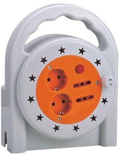 4 ways cable reel (2 ways DIN 49440-1+2 ways P17/11)