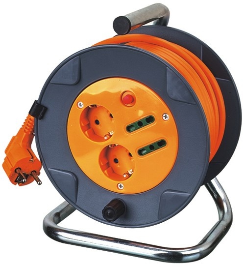 4 ways cable reel (2 ways DIN 49440-1+2 ways P17/11)