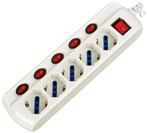 5 ways Italian style multisocket
