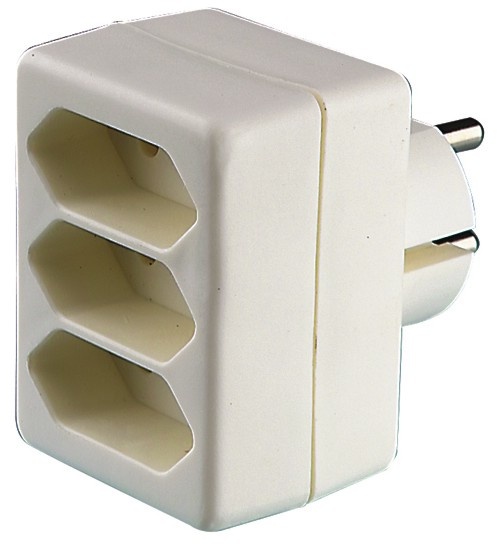4 ways Germany style adapter