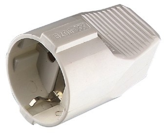 One way germany style rewirable socket-outlet