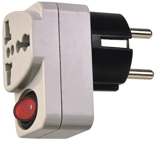 Travel adapter with Luminous switch