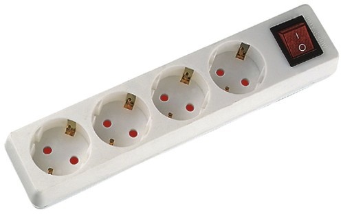 4 ways Germany style socket-outlet