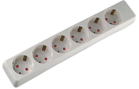 6 ways Germany style socket-outlet