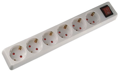6 ways Germany style socket-outlet