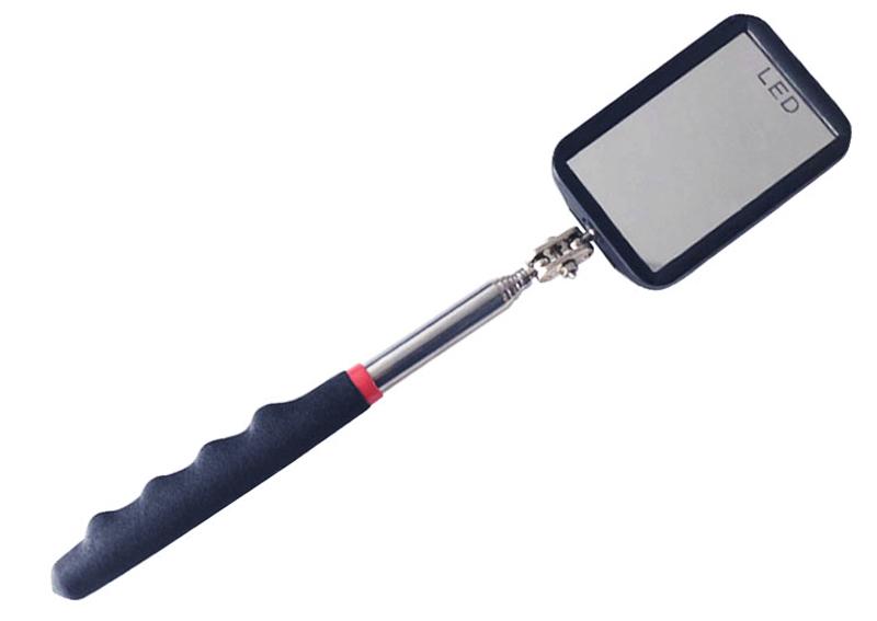 Rectangle Inspection Mirror With LED And Magnet