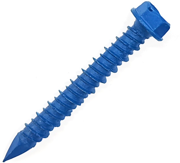 Slotted Hex Washer Head Concrete Screw