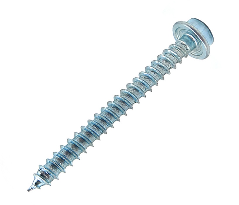 Hex Washer Head With Slotted Self Tapping Screw