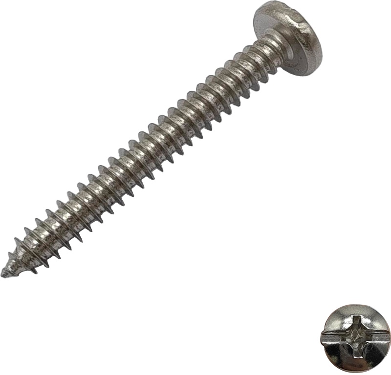 Pan Head Slotted Philips Self Tapping Screw