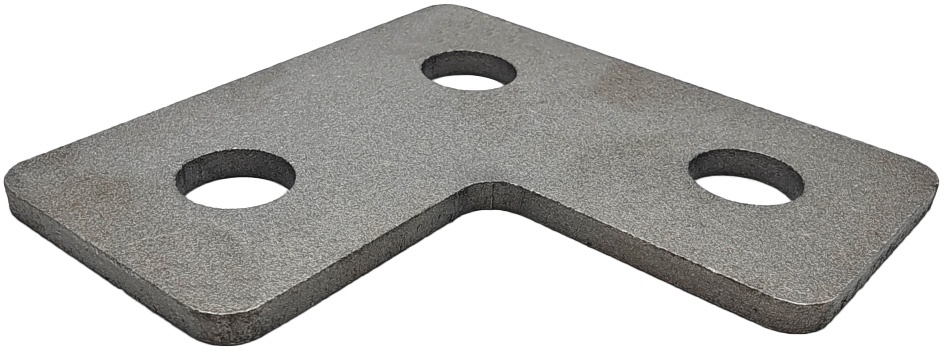 3 Hole Flat Corner Splice Plate For Unistrut Channel