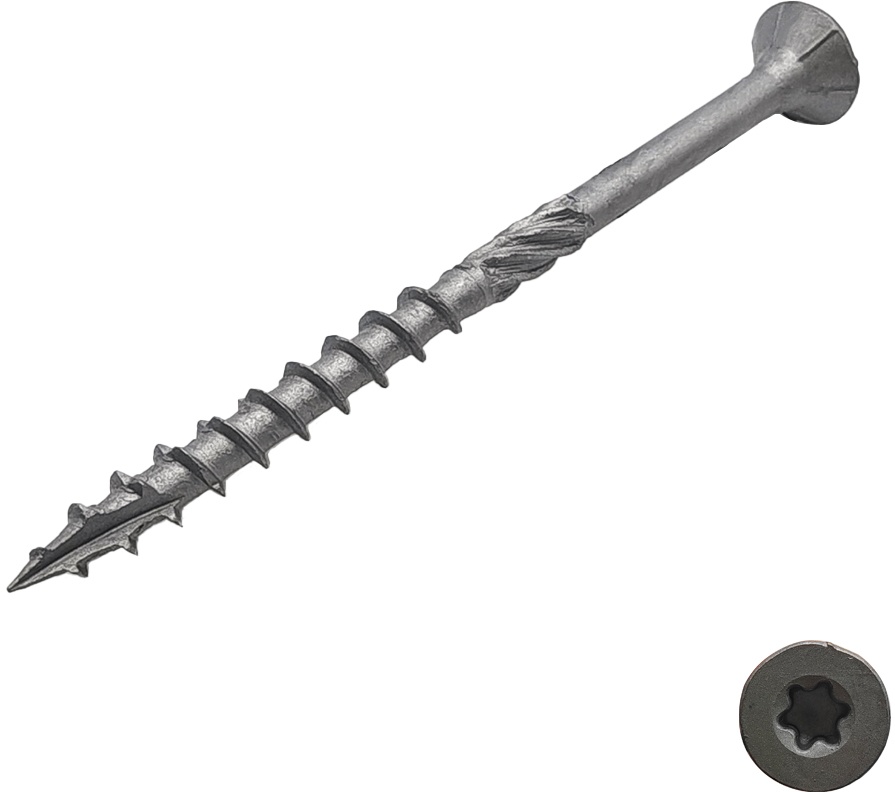 Ruspert Torx Head Wood Chipboard Timber Screw With Ribs