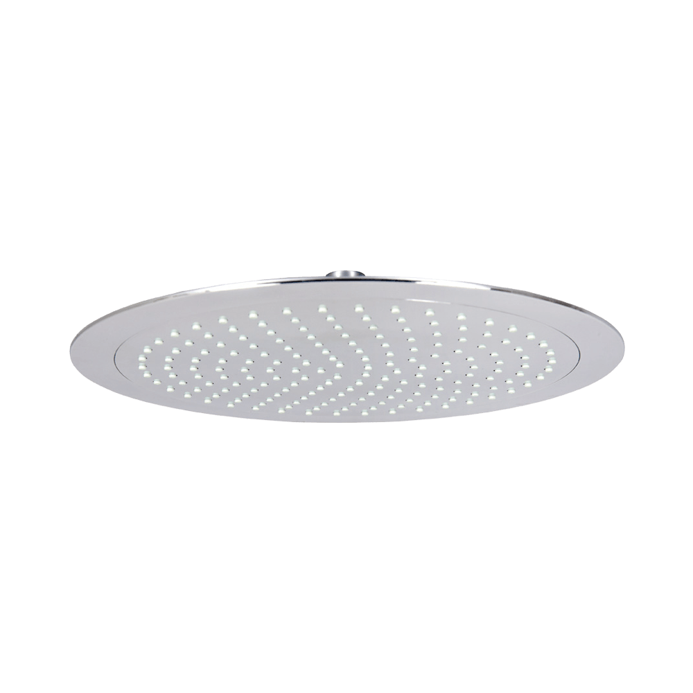 210mm full chromed single function top showerhead